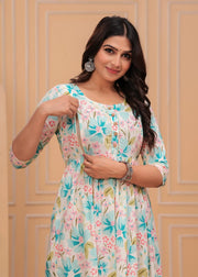 Floral Ember : Maternity Feeding Dress